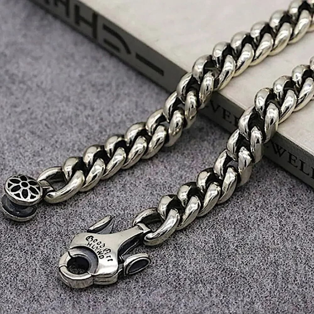 Stainless Steel  Cuban Luxury Necklace, Thick Chain Link, Unisex, Designer